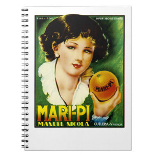 Carnet Étiquette Mari Pi Orange