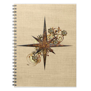Carnet Étoile Compass Steampunk