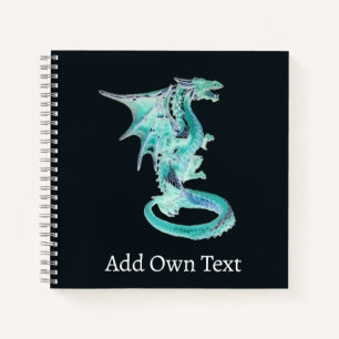 Carnet Étoile dérive Blue Dragon Couverture Magical Airbo