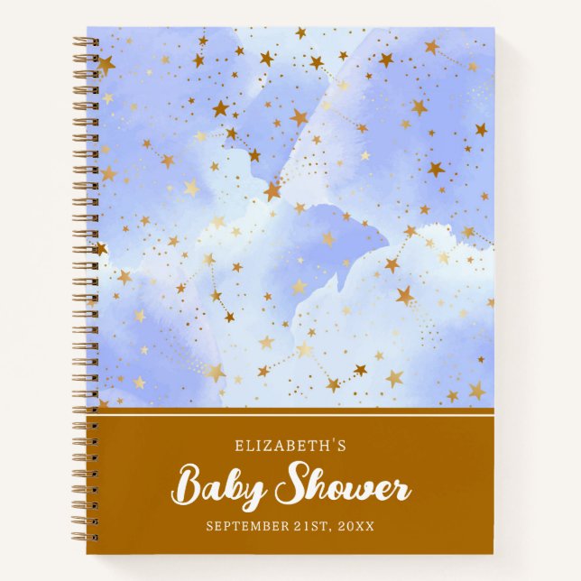 Carnet Étoile dorée de Lavendar | BABY SHOWER (Devant)