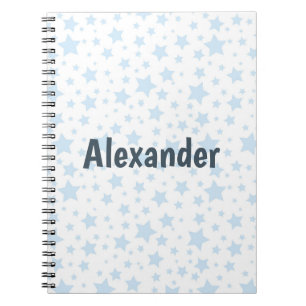 Carnet Étoiles bleues cool