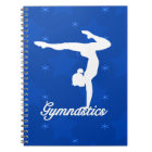 Étoiles bleues de fille de gymnastique