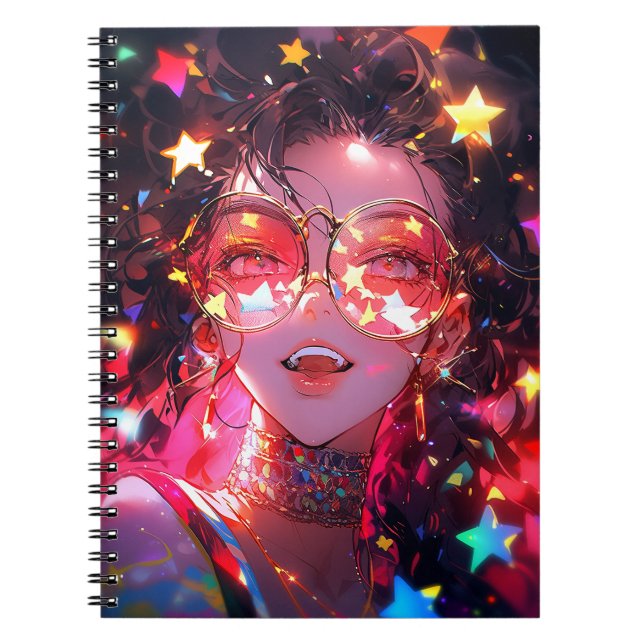 Carnet Étoiles de fille Anime (Devant)