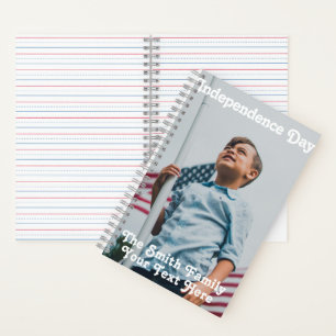 Carnet Étoiles vintages rayures Amérique drapeau personna