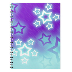 Carnet Étoiles violettes d'hiver