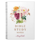 Étude biblique personnalisée avec croix florale ro