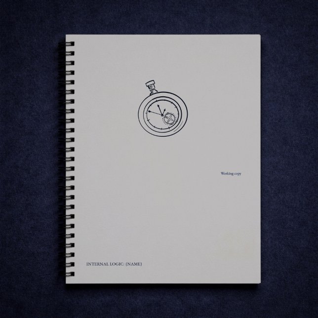 Carnet Étude nocturne académie sombre Montre de poche (Créateur téléchargé)