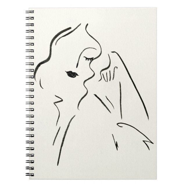 Carnet Étude simple - Croquis d'une dame (Devant)