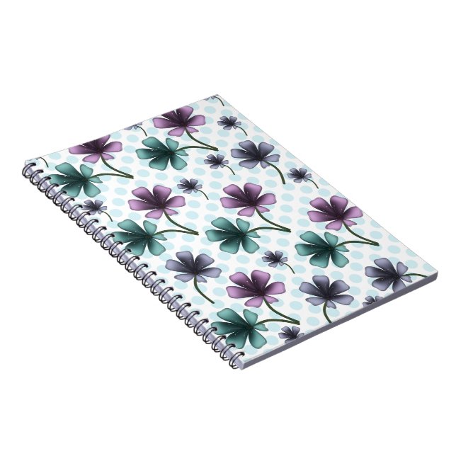 Carnet Étui pour iPhone / iPad avec motif floral personna (Côté Droit)