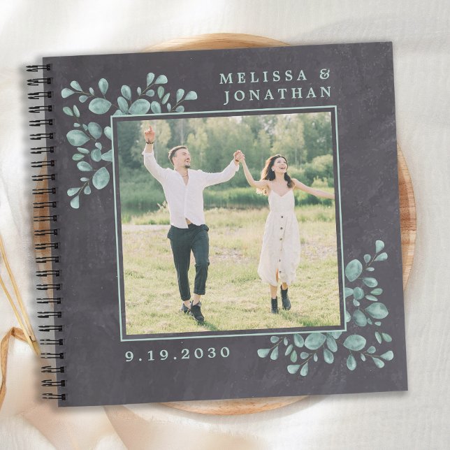 Carnet Eucalyptus Verdure Rustique Photo Budget Mariage (Créateur téléchargé)