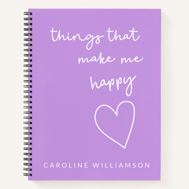 Carnet Excellente Inspiration Personnalisée Purple Gratit (Devant)
