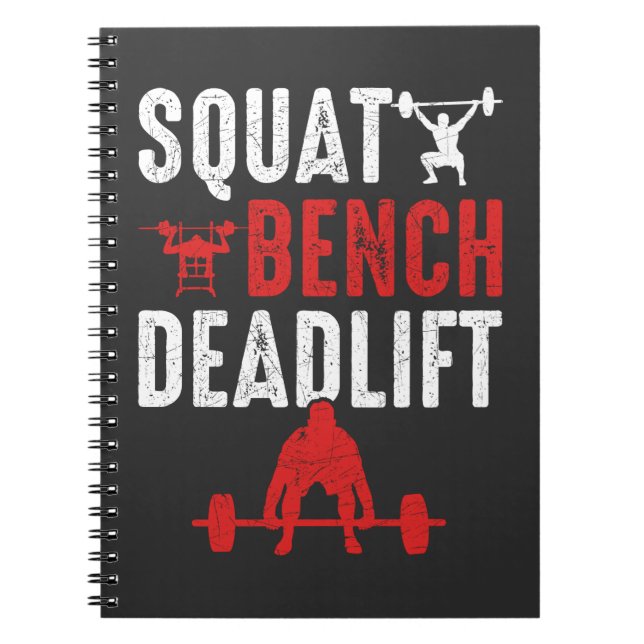 Carnet Exercice De Gym De Remise En Forme Du Banc De Squa (Devant)