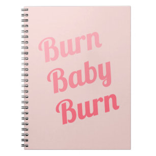 Carnet Exercice Motivation Burn Baby Rose