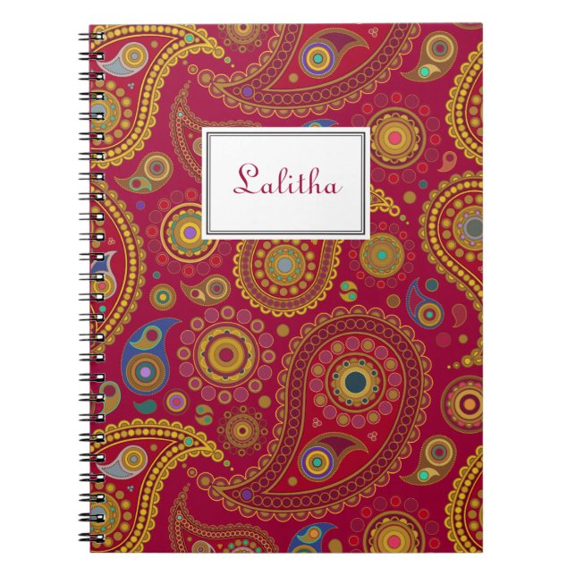 Carnet exotique de Paisley (Devant)