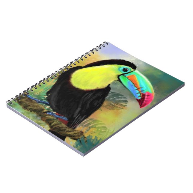 Carnet Exotique Tropical Toco Toucan Bird - Peinture Mign (Côté gauche)