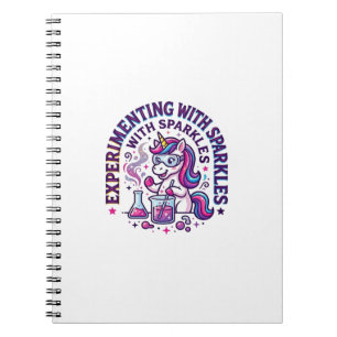 Carnet Expérience de licorne avec publicité coupée d'étin