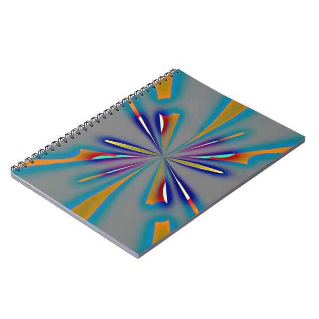 Carnet Explosion de couleur sur fond gris (Côté gauche)