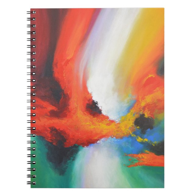 Carnet Expressionnisme Abstrait moderne peinture acryliqu (Devant)