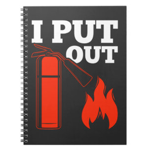 Carnet Extincteur incendie Fireman Funny Citation de pomp