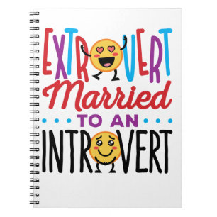 Carnet Extrovert marié à un initié drôle