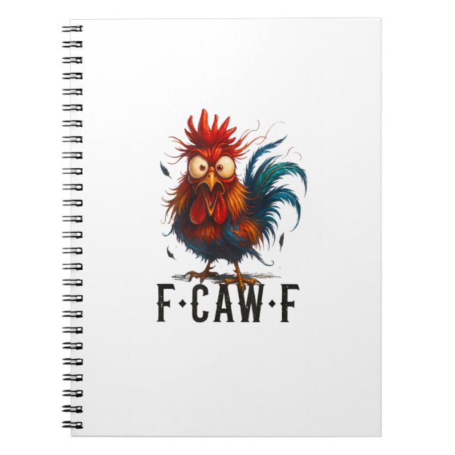 Carnet F-Caw-F Chicken Rooster Funny Meme (Devant)