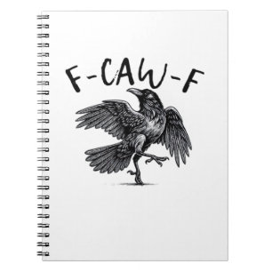 Carnet F Caw F Corbeau Style Rétro Classique