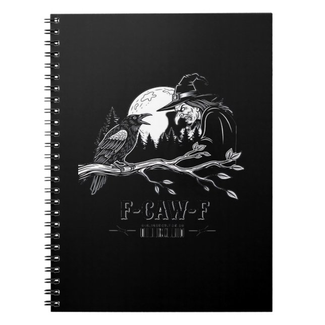 Carnet F-Caw-F Crow Halloween Witch F-Caw-F (Devant)
