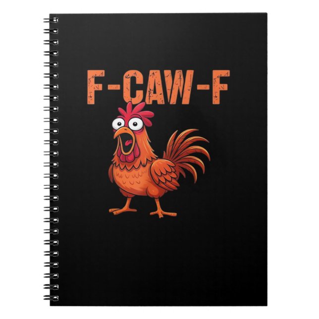 Carnet F Caw F Funny Chicken Classic Trendy Modern Style (Devant)
