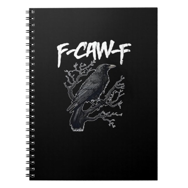 Carnet F-Caw-F Funny Crow Minimal Clean (Devant)