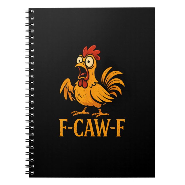 Carnet F-Caw-F Humour de poulet drôle Mème de poulet Poul (Devant)