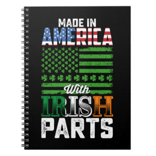 Carnet Fabriqué en Amérique avec des pièces irlandaises S