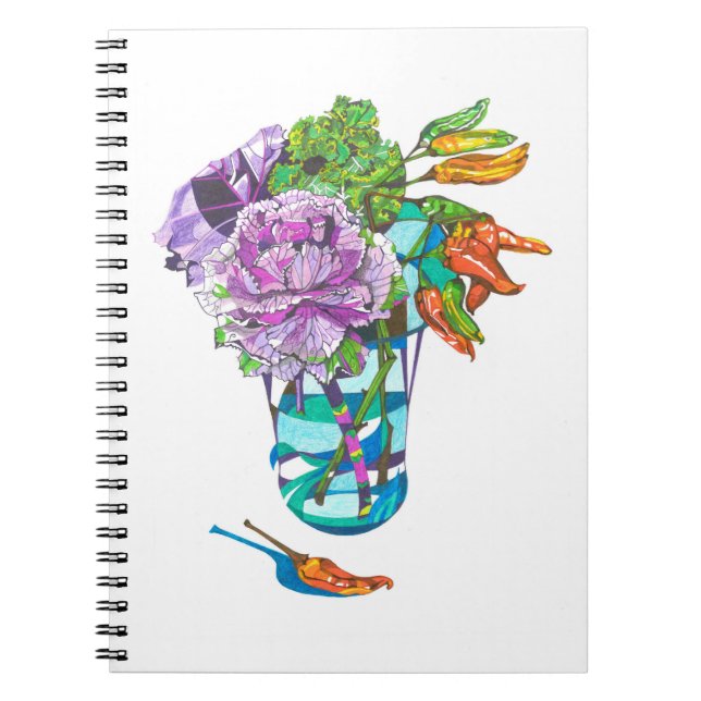 Carnet Fabulous Fall Vegetal Bouquet (Devant)