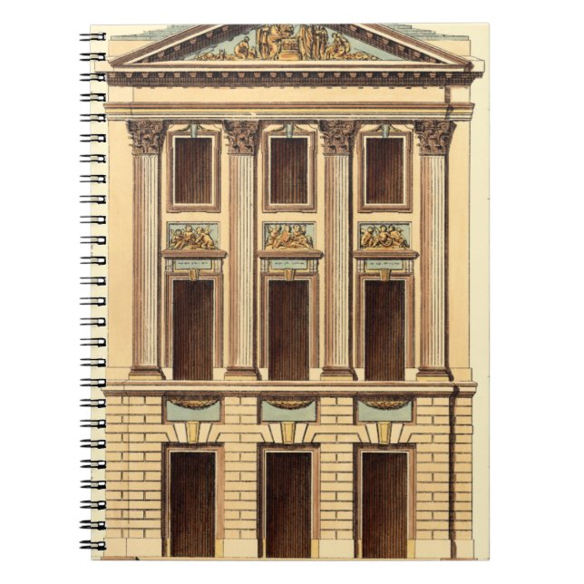 Carnet Façade architecturale de Jean Deneufforge (Devant)