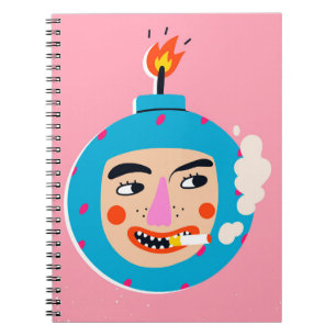Carnet Face de boom Abstraite