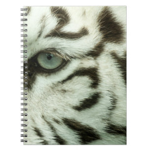 CARNET FACE DU TIGRE BLANC