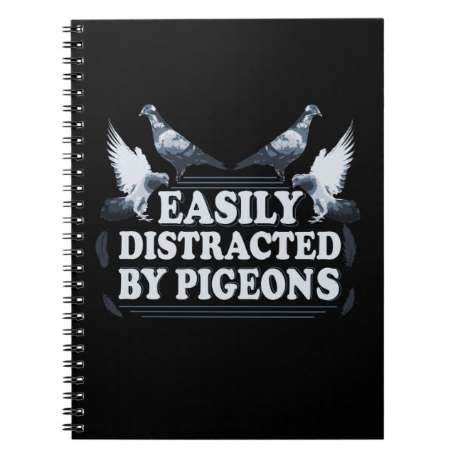 Carnet Facile À Distraire Par Les Pigeons Qui Rendent Des (Devant)