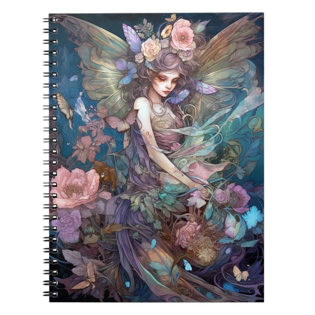 Carnet Fairy Woman Imaginaire Art (Devant)
