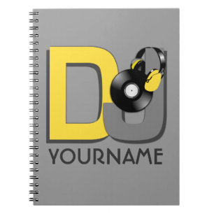 Carnet fait sur commande de couleur du DJ