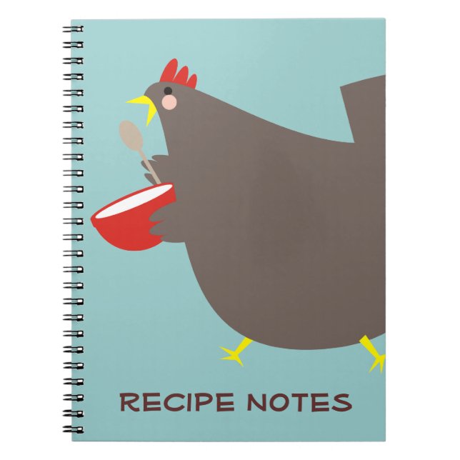 Carnet fait sur commande de cuisine de bol (Devant)
