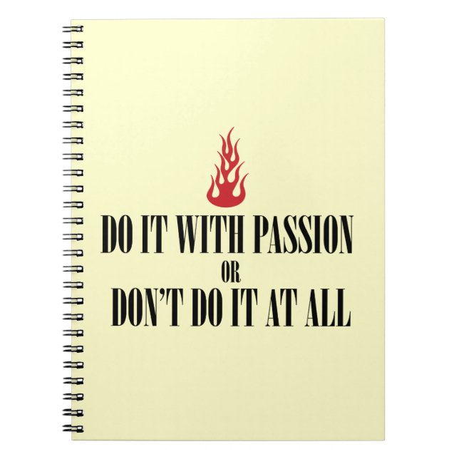 Carnet Faites-le avec passion (Devant)