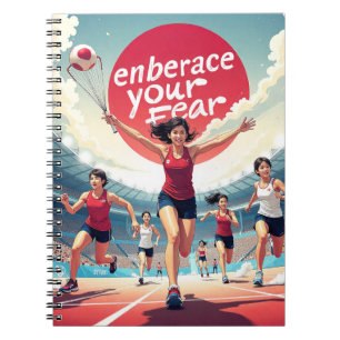 Carnet Faites preuve de votre peur - kawaii Motivational 