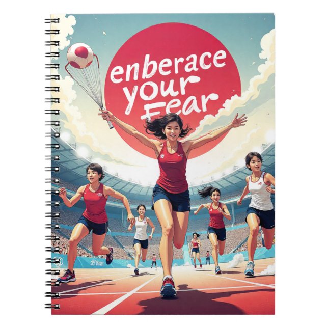 Carnet Faites preuve de votre peur - kawaii Motivational  (Devant)