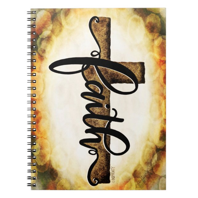 Carnet Faith Cross Jolie Inspirivité moderne (Devant)