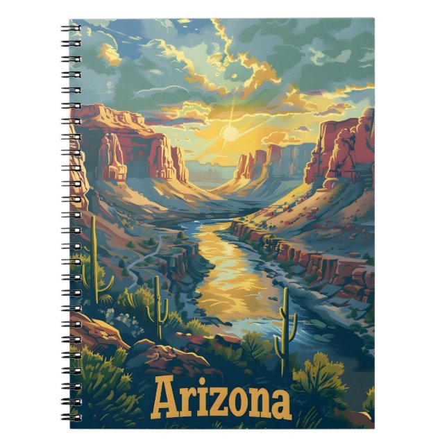 Carnet Falaises du désert de l'Arizona (Devant)