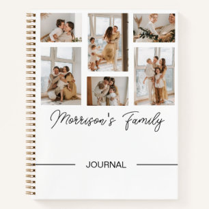 Carnet familial avec collage photos pour personnal