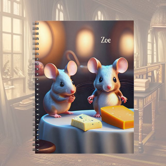Carnet Famille de souris à la table à manger (Créateur téléchargé)