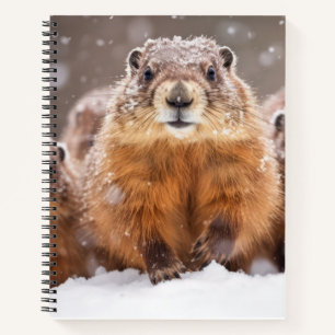 Carnet Famille des animaux marmottes errer Nature