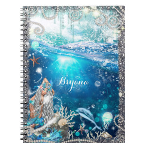 Carnet Fantaisie de sirène blonde Plage enchantée Fantais