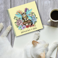 Fantaisie Pastel Chat Féerique Tigré Floral 