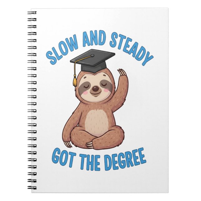 Carnet Fantastique Sloth Graduation (Devant)